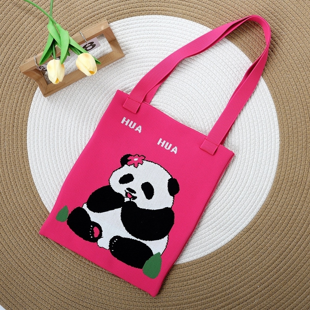 Cute Pink Panda Tote Bag - Hua Hua